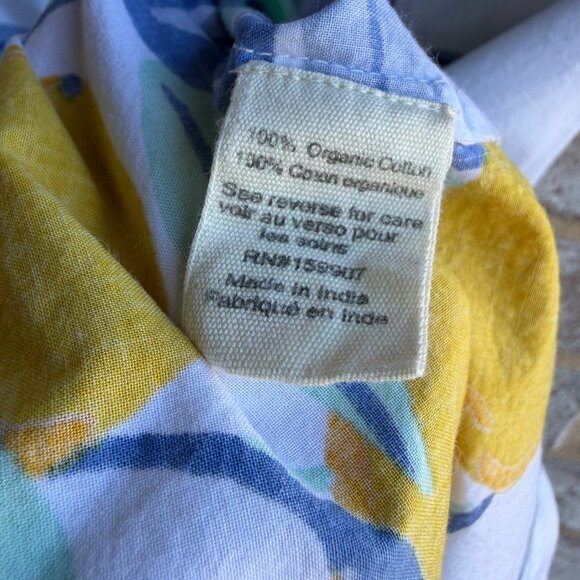 Printfresh 100% Organic Cotton Short Sleeve Lemon Print Sleep Shirt Size M. - Picture 4 of 8